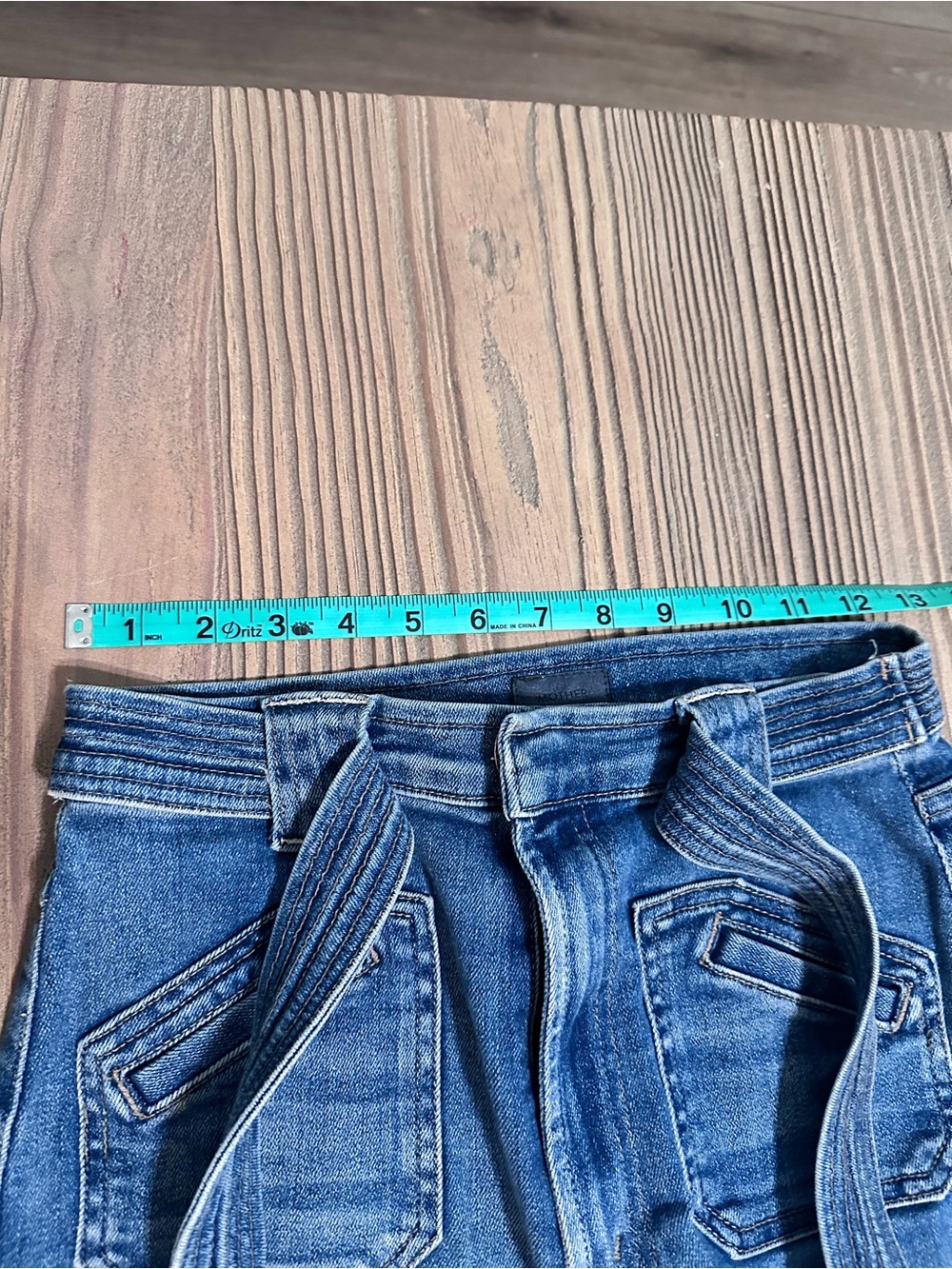 MOTHER High Rise Paperbag Waist Wide Leg Jeans Size 27 - Picture 10 of 10